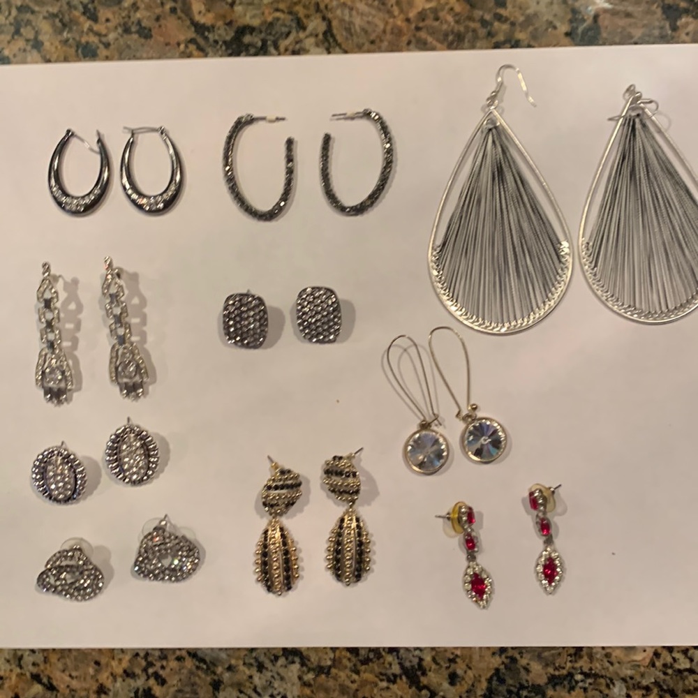 Pierced Earrings 10 pair